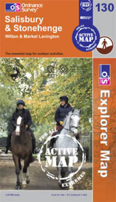 Salisbury and Stonehenge - OS Explorer Map Active Sheet 130 (Sheet map, folded)