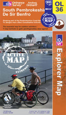 South Pembrokeshire - OS Explorer Map Active Sheet OL36 (Sheet map, folded)