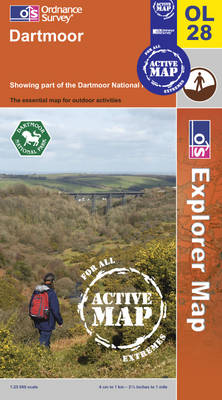 Dartmoor - OS Explorer Map Active Sheet OL28 (Sheet map, folded)