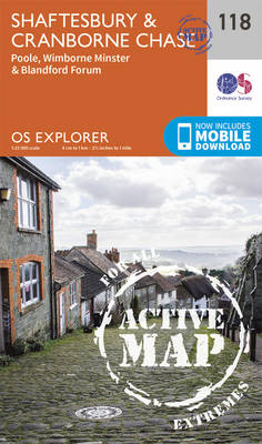 Shaftesbury, Cranbourne Chase, Poole, Wimbourne Minster and Blandford - OS Explorer Map 118 (Sheet map, folded)