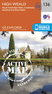 High Weald, Royal Tunbridge Wells - OS Explorer Map 136 (Sheet map, folded)