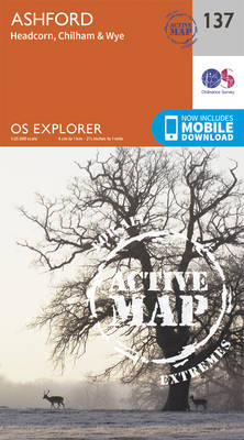 Ashford - OS Explorer Map 137 (Sheet map, folded)