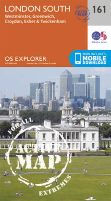 London South, Westminster, Greenwich, Croydon, Esher & Twickenham - OS Explorer Map 161 (Sheet map, folded)