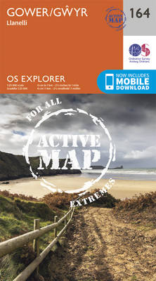 Gower, Llanelli - OS Explorer Map 164 (Sheet map, folded)