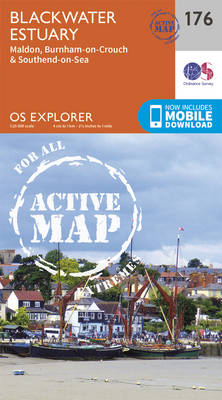 Blackwater Estuary - OS Explorer Map 176 (Sheet map, folded)