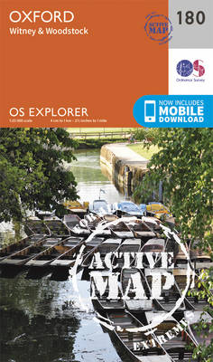Oxford, Witney and Woodstock - OS Explorer Map 180 (Sheet map, folded)