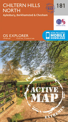 Chiltern Hills North - OS Explorer Map 181 (Sheet map, folded)