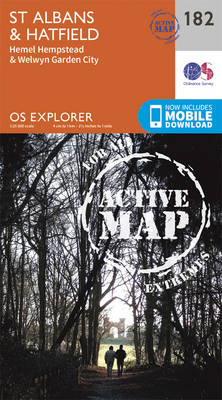 St. Albans and Hatfield - OS Explorer Map 182 (Sheet map, folded)