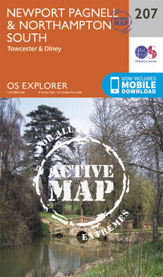 Newport Pagnell and Northampton South - OS Explorer Map 207 (Sheet map, folded)