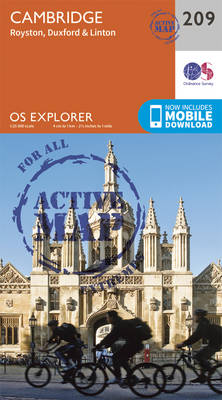 Cambridge, Royston, Duxford & Linton - OS Explorer Map 209 (Sheet map, folded)