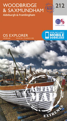 Woodbridge and Saxmundham - OS Explorer Map 212 (Sheet map, folded)