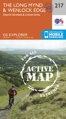 Long Mynd and Wenlock Edge - OS Explorer Map 217 (Sheet map, folded)