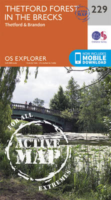 Thetford Forest in the Brecks - OS Explorer Map 229 (Sheet map, folded)