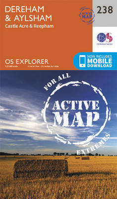 East Dereham and Aylsham - OS Explorer Map 238 (Sheet map, folded)