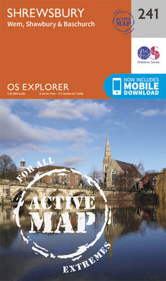 Shrewsbury - OS Explorer Map 241 (Sheet map, folded)