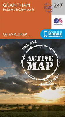 Grantham - OS Explorer Map 247 (Sheet map, folded)