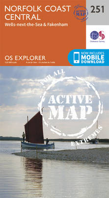 Norfolk Coast Central - OS Explorer Map 251 (Sheet map, folded)
