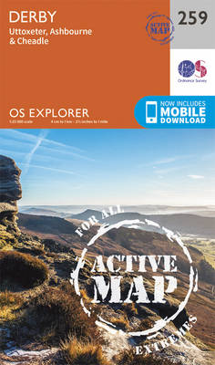 Derby, Uttoxeter, Ashbourne and Cheadle - OS Explorer Map 259 (Sheet map, folded)