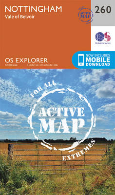 Nottingham, Vale of Belvoir - OS Explorer Map 260 (Sheet map, folded)