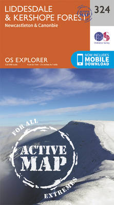 Liddesdale and Kershope Forest - OS Explorer Active Map 324 (Sheet map, folded)