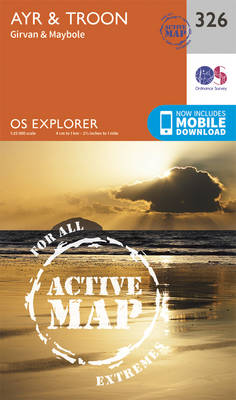 Ayr and Troon - OS Explorer Active Map 326 (Sheet map, folded)