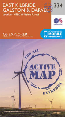 East Kilbride, Galston and Darvel - OS Explorer Active Map 334 (Sheet map, folded)