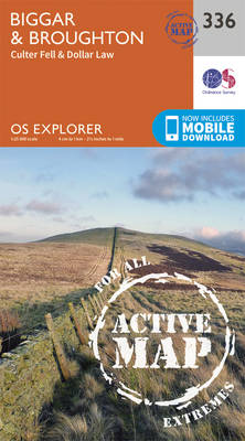 Biggar and Broughton - OS Explorer Active Map 336 (Sheet map, folded)