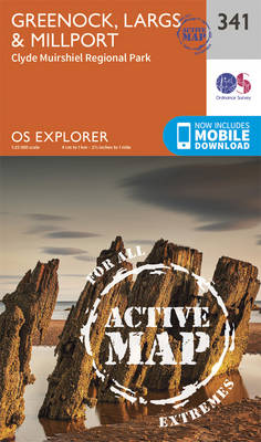 Greenock, Largs and Millport - OS Explorer Active Map 341 (Sheet map, folded)