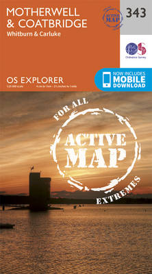 Motherwell and Coatbridge - OS Explorer Active Map 343 (Sheet map, folded)