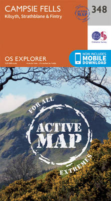 Campsie Fells - OS Explorer Active Map 348 (Sheet map, folded)