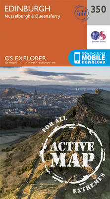 Edinburgh - OS Explorer Active Map 350 (Sheet map, folded)