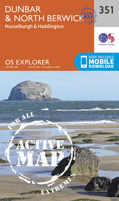 Dunbar and North Berwick - OS Explorer Active Map 351 (Sheet map, folded)