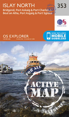 Islay North - OS Explorer Active Map 353 (Sheet map, folded)