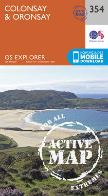 Colonsay and Oronsay - OS Explorer Active Map 354 (Sheet map, folded)