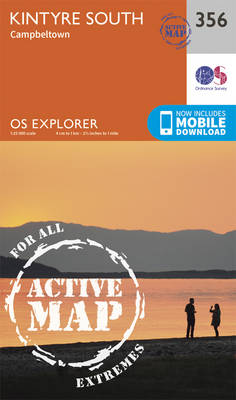 Kintyre South - OS Explorer Active Map 356 (Sheet map, folded)