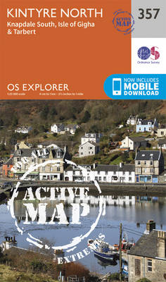 Kintyre North - OS Explorer Active Map 357 (Sheet map, folded)