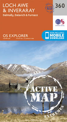 Loch Awe and Inveraray - OS Explorer Active Map 360 (Sheet map, folded)