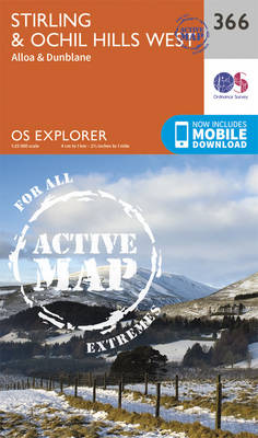 Stirling and Ochil Hills West - OS Explorer Active Map 366 (Sheet map, folded)