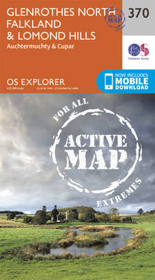 Glenrothes North, Falkland and Lomond Hills - OS Explorer Active Map 370 (Sheet map, folded)