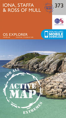 Iona, Staffa and Ross of Mull - OS Explorer Active Map 373 (Sheet map, folded)