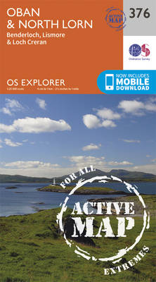 Oban and North Lorn - OS Explorer Active Map 376 (Sheet map, folded)