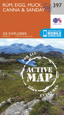 Rum, Eigg, Muck, Canna and Sanday - OS Explorer Active Map 397 (Sheet map, folded)