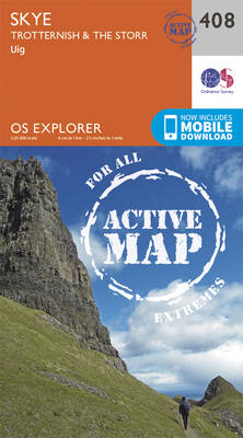 Skye - Trotternish and the Storr - OS Explorer Active Map 408 (Sheet map, folded)