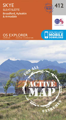 Skye - Sleat - OS Explorer Active Map 412 (Sheet map, folded)