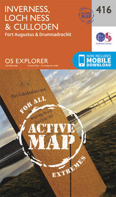 Inverness, Loch Ness and Culloden - OS Explorer Active Map 416 (Sheet map, folded)