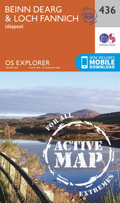 Beinn Dearg and Loch Fannich - OS Explorer Active Map 436 (Sheet map, folded)