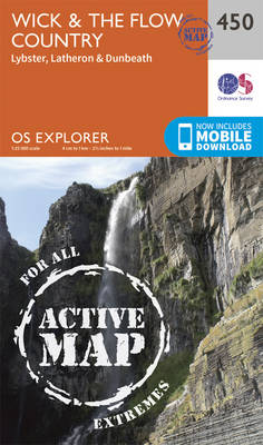 Wick and the Flow Country - OS Explorer Active Map 450 (Sheet map, folded)