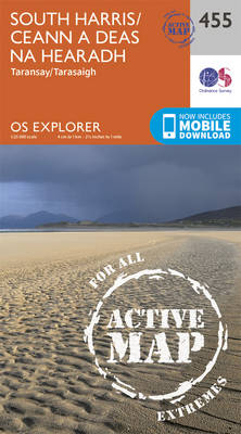 South Harris/Ceann a Deas Na Hearadh - OS Explorer Active Map 455 (Sheet map, folded)