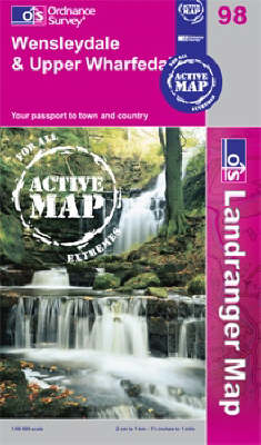Wensleydale and Upper Wharfedale - OS Landranger Active Map Sheet 98 (Sheet map, folded)