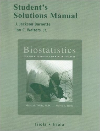 Student Solutions Manual for Biostatistics for the Biological and Health Sciences with Statdisk (Paperback)